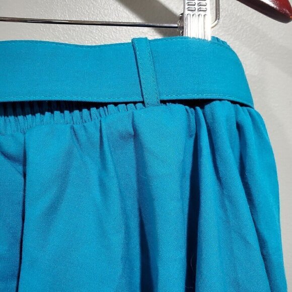 Vintage NWT Western Collection Women's Blue A-line Belted Skirt Buttons Sz XL - Picture 14 of 15